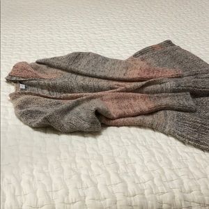 Skirted wool blend cardigan